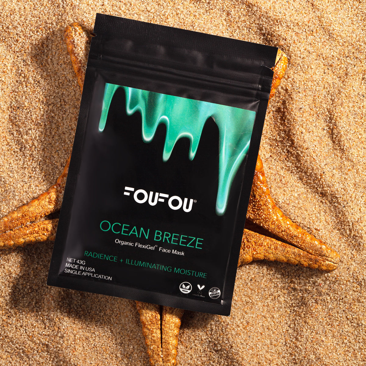 Ocean Breeze Organic FlexiGel® Face Mask – FouFou Cosmetics