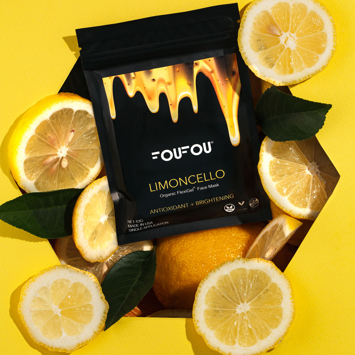 Limoncello Organic FlexiGel® Face Mask – FouFou Cosmetics